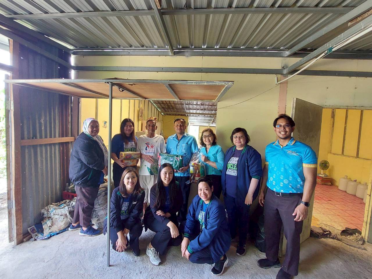 TINT visits covid hospital center